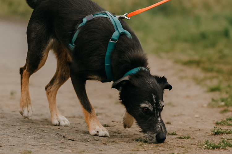 Hund macht Nasenarbeit - Mantrailing